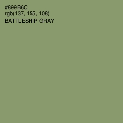 #899B6C - Battleship Gray Color Image